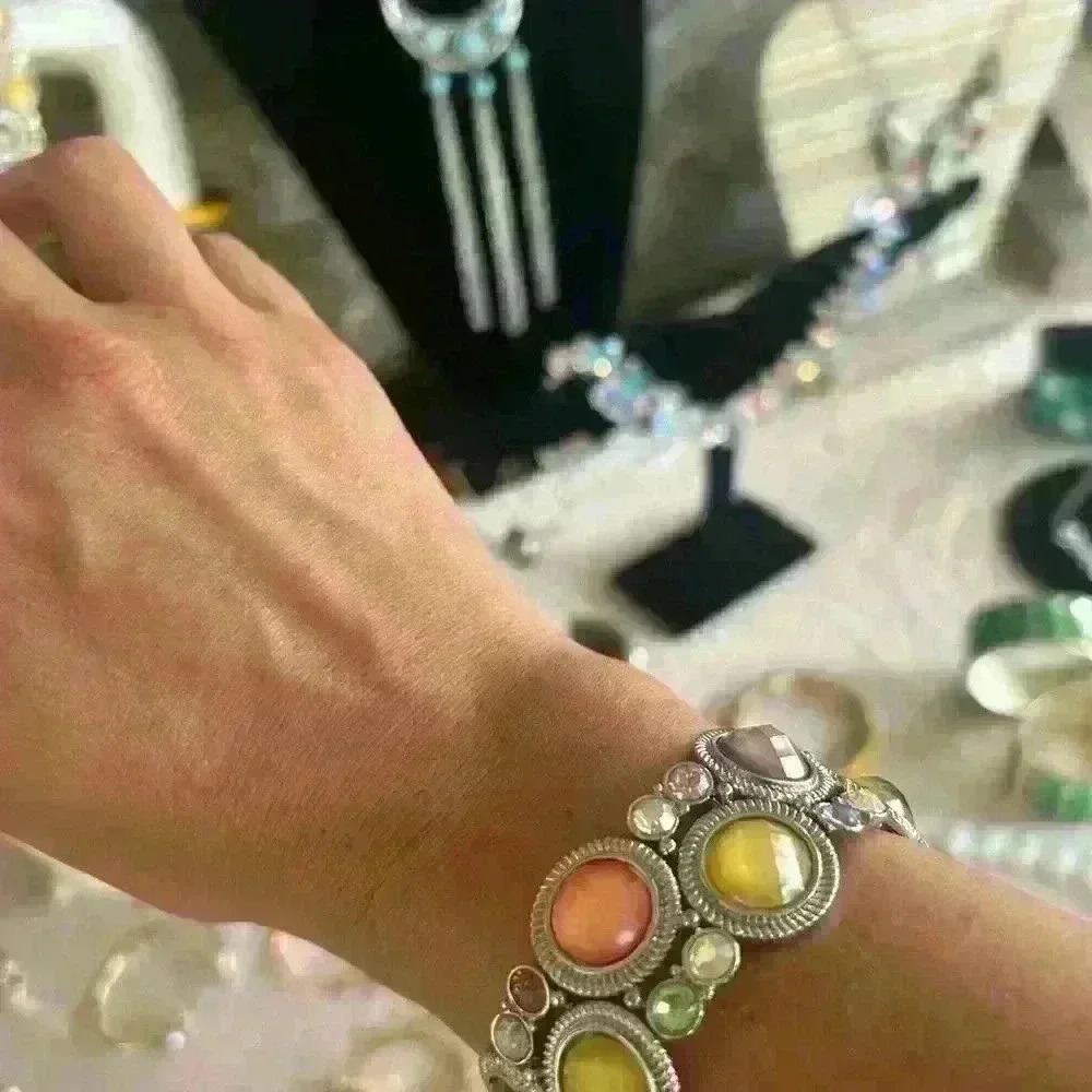 🏖️ Summer Jewelry SALE! Elastic gem bracelet - Picture 2 of 6